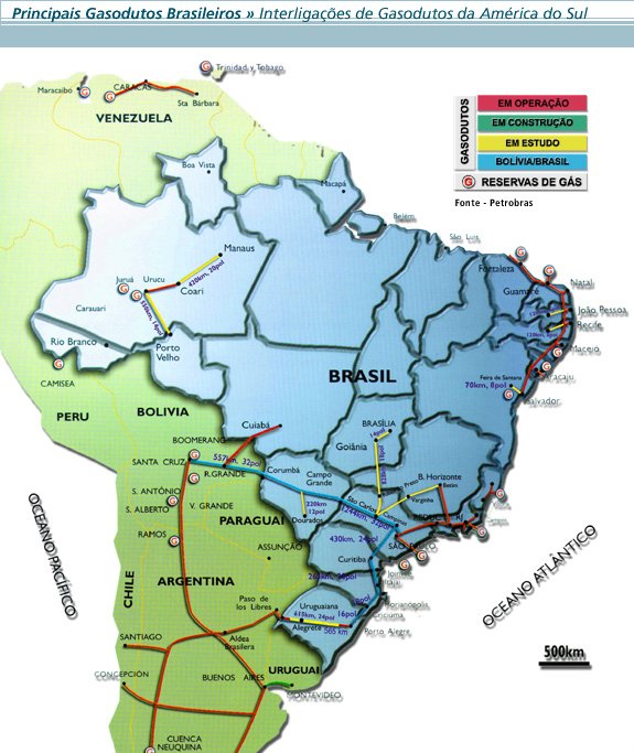 LOGÍSTICA - MAPA GASODUTO