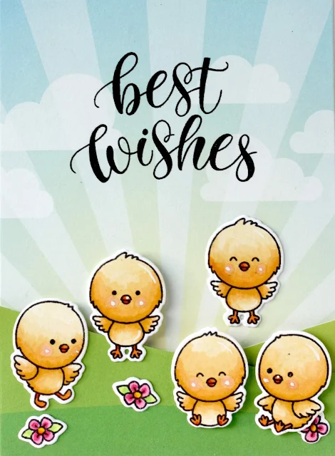 Sunny Studio Stamps: Chickie Baby Easter Cards by Karin Åkesdotter 