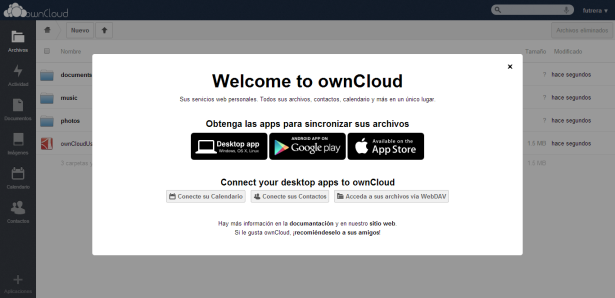 Owncloud Instalado