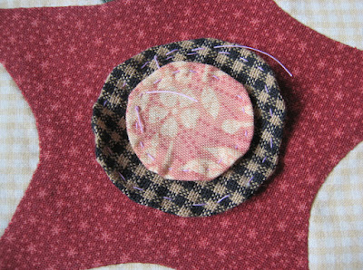 applique flower for gwennie-inspired medallion quilt