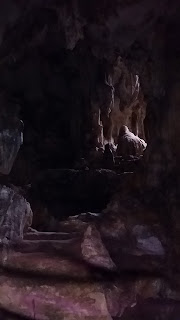 Natural rock formations in Calinawan Cave