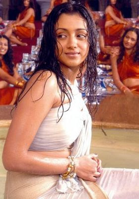 trisha hot bath