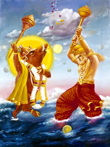 Lord Varah Dev killed Hiranyaksha