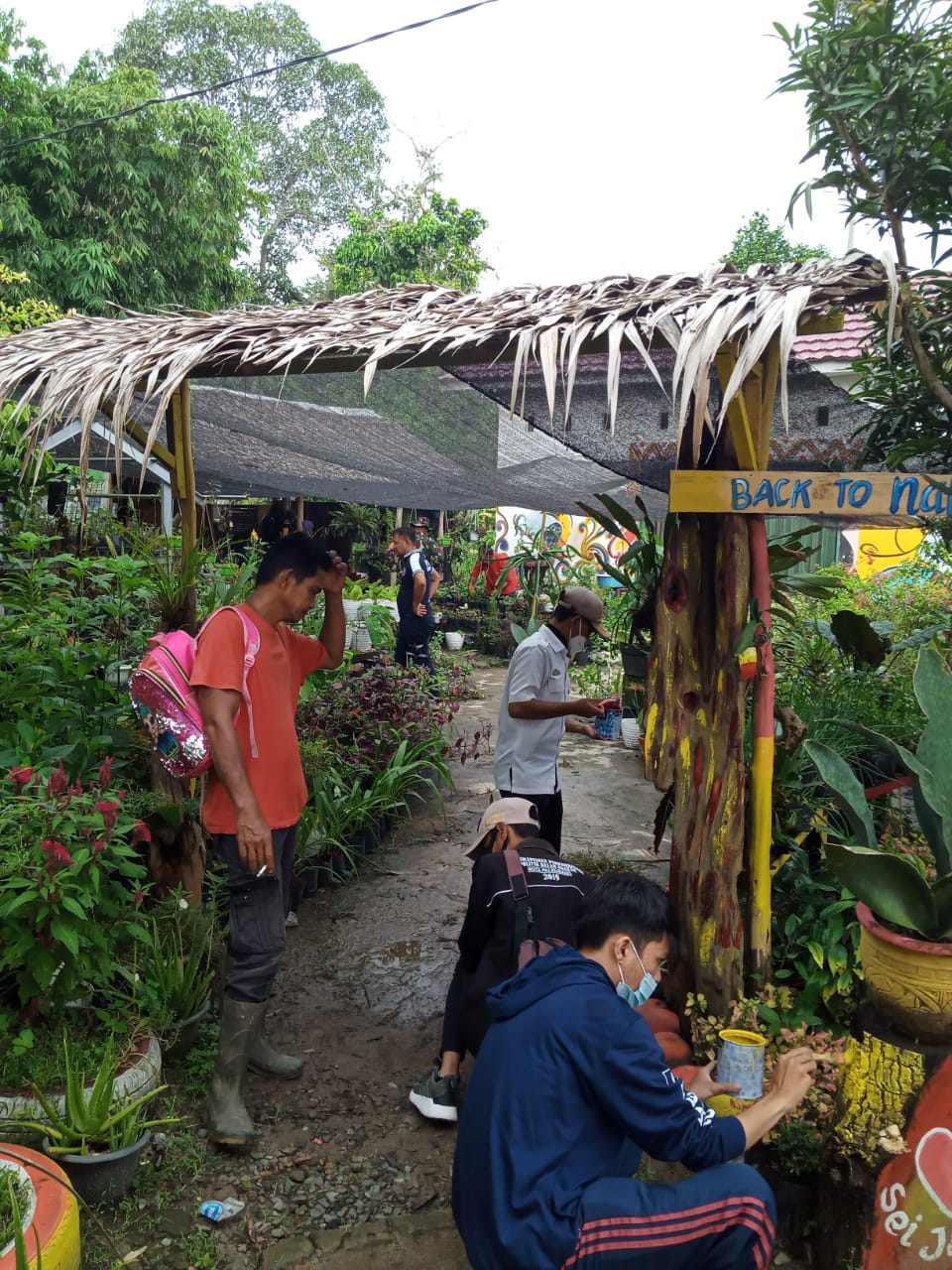 Icon wisata kampung Jawi  dipercantik lagi oleh satgas TMMD.