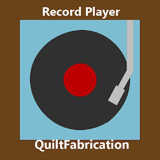 record player quilt block-quilt block pattern-music quilt block
