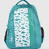 Skybags Unisex Kids Sea green tropgrophy Printed Backpack