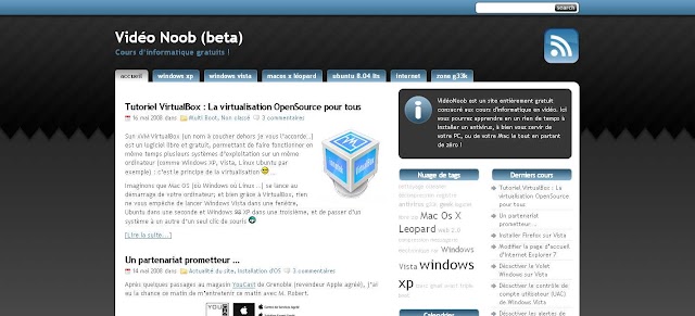 Le site du jour : VidéoNoob : des tutoriaux de qualité en vidéo