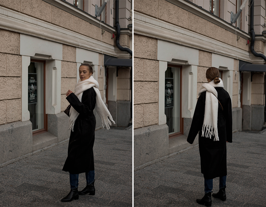 Tyylivinkki talveen: näin huivi pysyy paikallaan // Style tip for winter: this is how your scarf stays in place