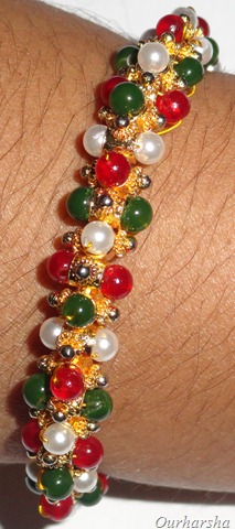 multi color bead bangles (6)