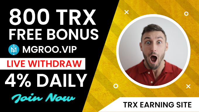 TRX Earning website 2022 + 800 TRX Bonus | Earn Money Online