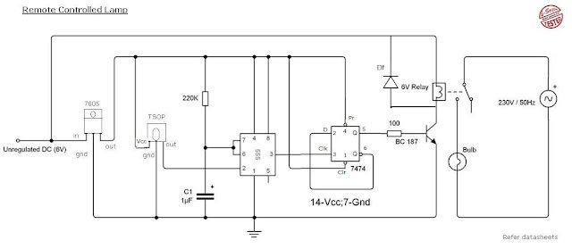 Circuit Diagram of Remote Control Light