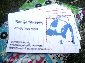 Five Go Blogging Homemade Business Card