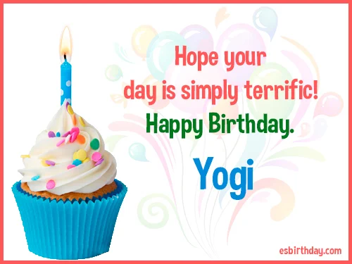 Yogi Happy birthday