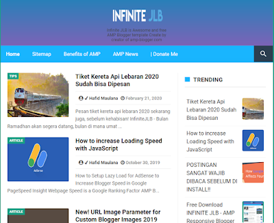 Infinite JLB Blogger Template