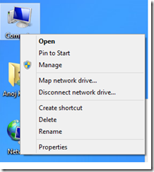 windows 8 my computer icon on desktop