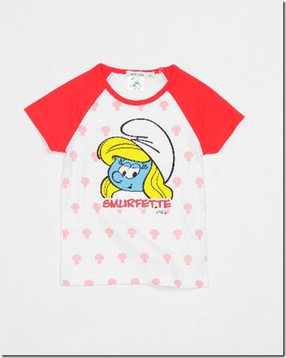 Girl Smurf Print Tee 10 - HKD 99-119
