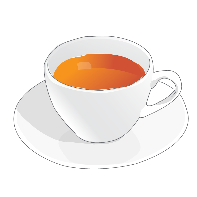 紅茶やハーブティーのおしゃれな無料イラスト素材です 無料イラストブログフリードーナッツ