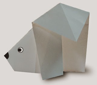 Hướng dẫn cách gấp con gấu Bắc Cực - Polar Bear bằng giấy đơn giản - Xếp hình Origami với Video clip