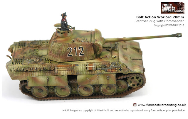 Bolt Action Warlord 28mm Panther Zug Painted By Flames of War Painting/ MFP