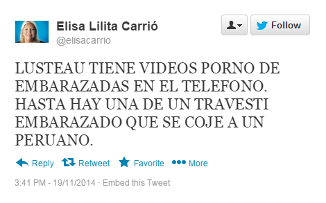 DESDE UNEN, FESTEJARON EL ALEJAMIENTO DE CARRIÓ Y DIJERON QUE "ESTÁ DEL ORTO".