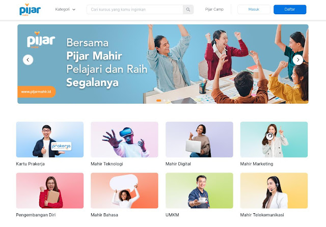 Website PijarMahir.id by Skill Academy