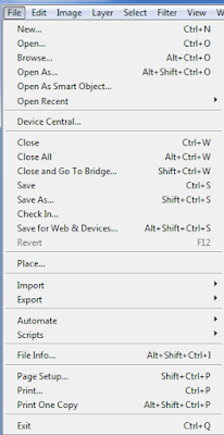 Fungsi-fungsi tool pada menubar File