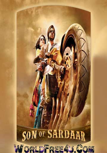 Poster Of Bollywood Movie Son of Sardaar (2012) 300MB Compressed Small Size Pc Movie Free Download worldfree4u.com