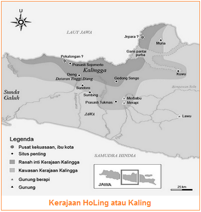 Kerajaan HoLing atau Kaling (Letak, Raja, Pemerintahan, Kehidupan Masyarakat, Kedaaan Sosial Ekonomi Kerajaan Holing-Kaling)