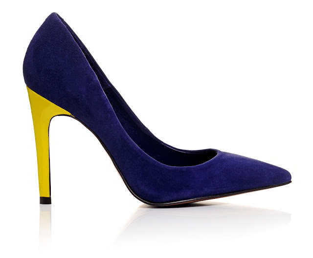 blue suede courts, heels, sarenza shoes,