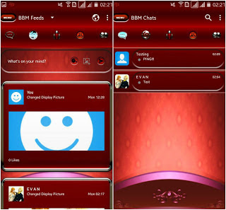 BBM MOD Red Angelic v3.2.5.12 APK Terbaru 2017 Gratis