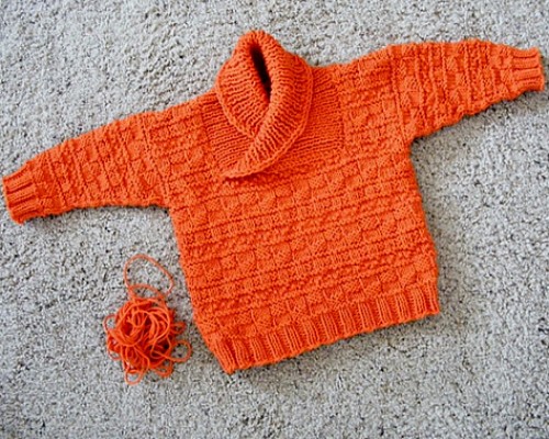 Busy Baby Boy Sweater - Free Pattern 