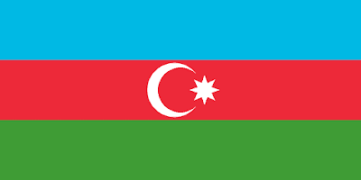 Logo Gambar Bendera Negara Azerbaijan PNG JPG ukuran 400 px