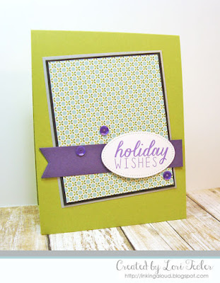 Holiday Wishes card-designed by Lori Tecler/Inking Aloud-stamps from Reverse Confetti