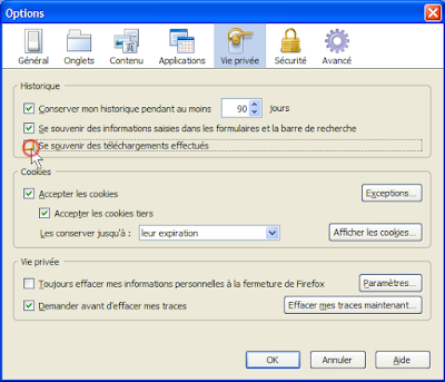 firefox supprimer l'historique