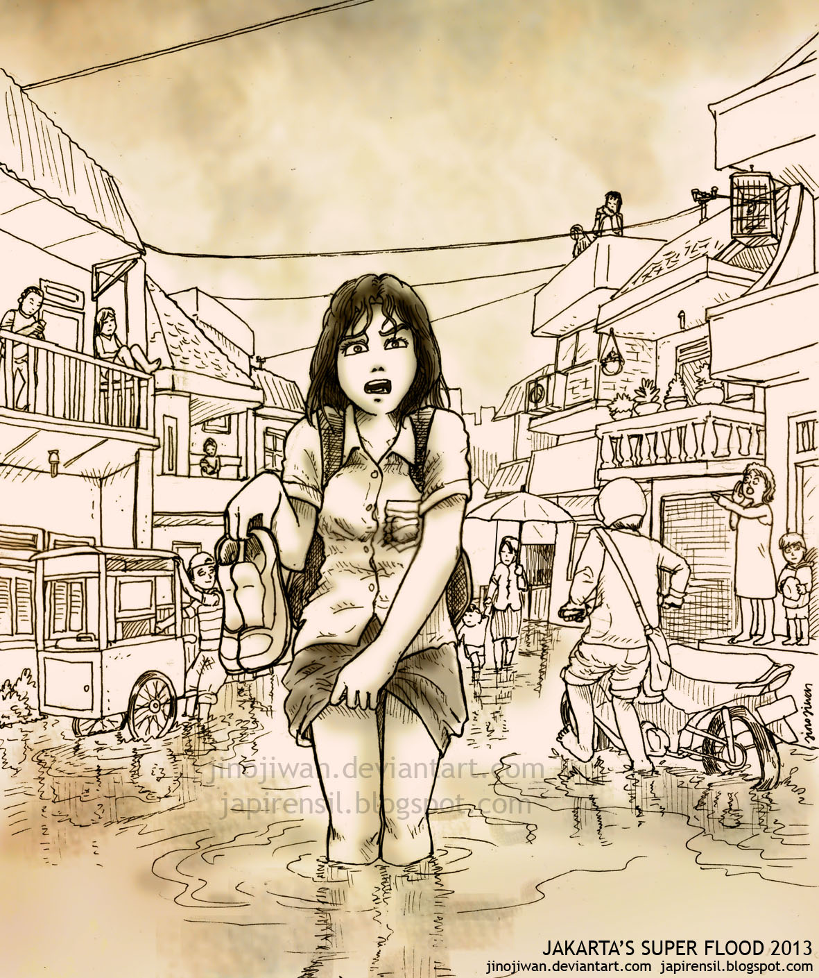 Gambar Kartun Banjir Terbaru Wallpaper