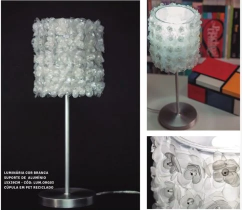 Coleção Luminós: Luminárias de garrafas pet