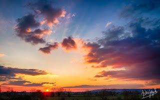 Colorful Winter Sunset