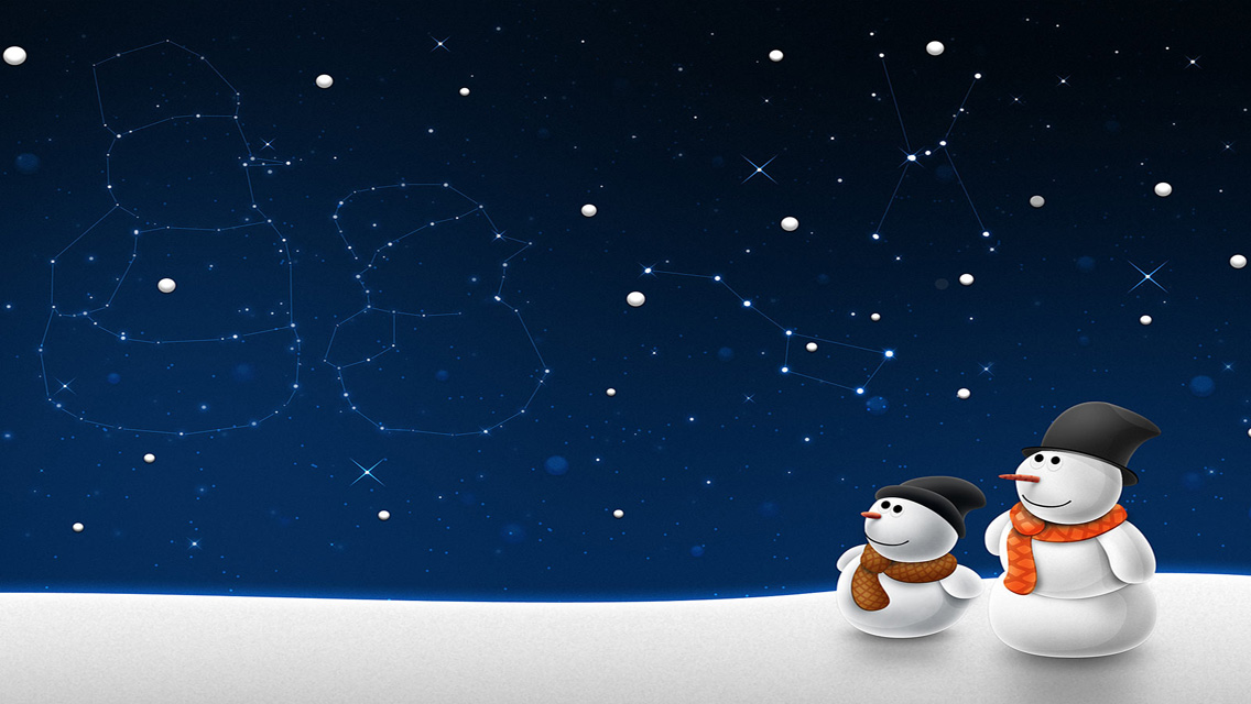 iPhone 5 Wallpaper Christmas Snowman