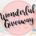 Wonderful Giveaway - Prima copertina e modulo risposte