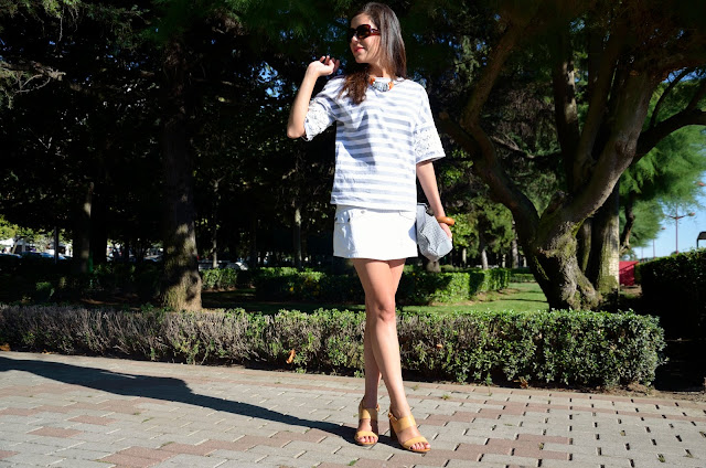 skirt-white-rayas-stripes-look-summer-verano-mini-falda