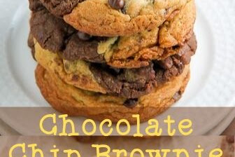 Chocolate Chip Brownie Swirl Cookies