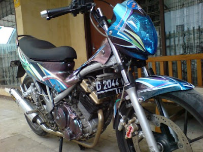 Modifikasi Satria Fu 150 Airbrush