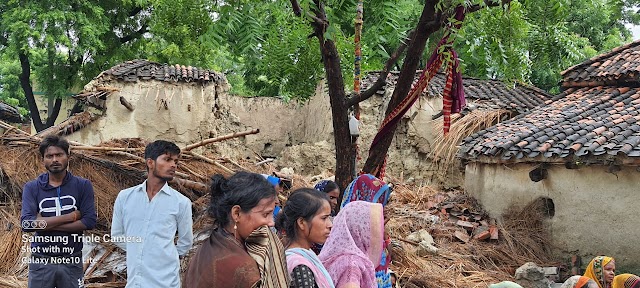 जौनपुर: कच्ची दीवार गिरने से एक  की मौत,चार घायल