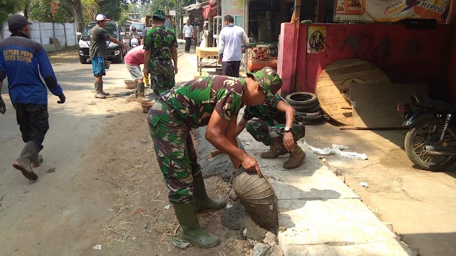 Satgas TMMD Imbangan Kodim Depok Selesaikan Pekerjaan Fisik