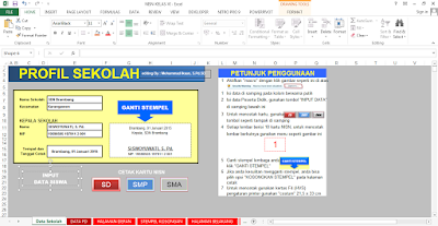 Download Aplikasi Cetak Kartu NISN Microsoft Excel