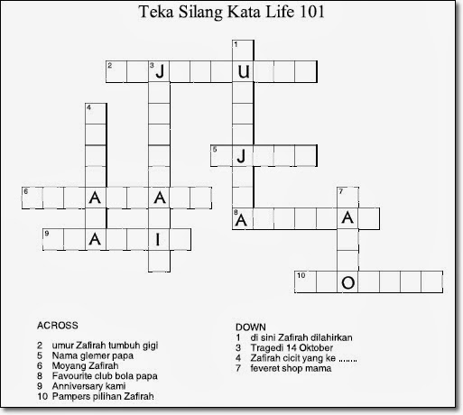 Contest Teka Silang Kata di Life 101 !!!  Life 101