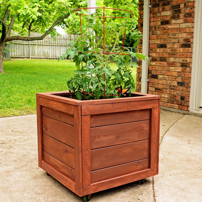 How To Make A Rolling Planter Box I Should Be Mopping The Floor