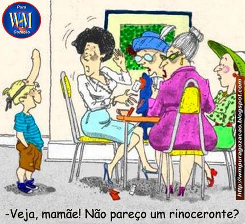 Joãozinho é foda! - Veja, mamãe! Não pareço um rinoceronte