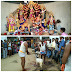 नवमी तिथि को माता दुर्गा मंदिर बोझायत गांव में दी गई दर्जनों बकरे की बलि