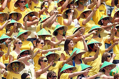 Aussies in full voice